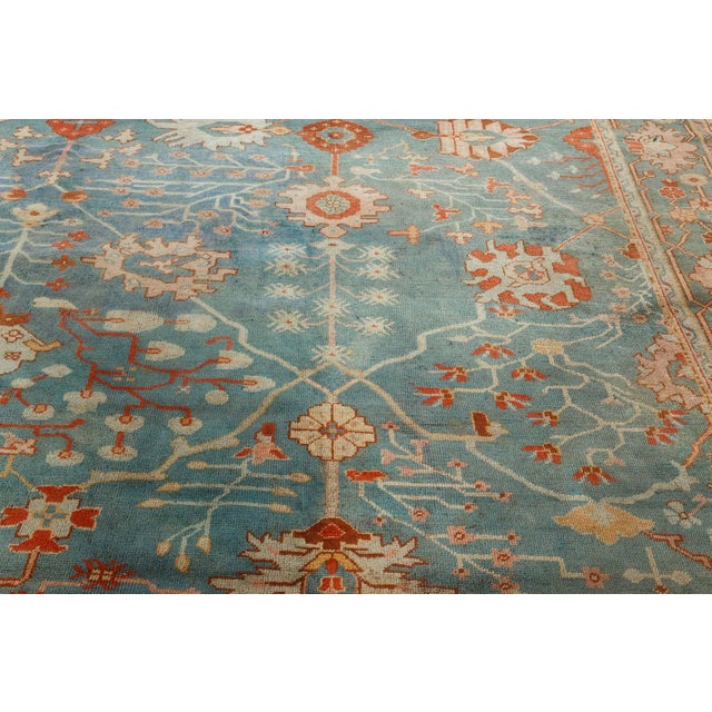 1930s Turkish Oushak Rug For Sale In New York - Image 6 of 12