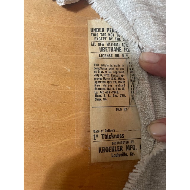 Mid-Century Modern 1960s Kroehler Dining Table & 6 Chairs - Fully Refinished For Sale - Image 3 of 10