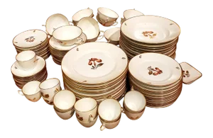 1950s Royal Copenhagen Brown Iris for 12