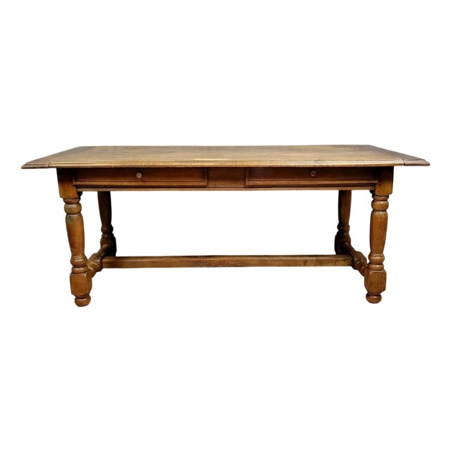 Louis XIII Style Desk in Oak For Sale