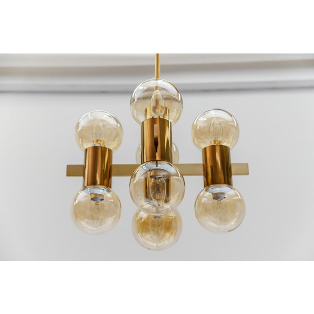 Metal Sputnik Hanging Lamp by Hans-Agne Jakobsson, 1960s For Sale - Image 7 of 18