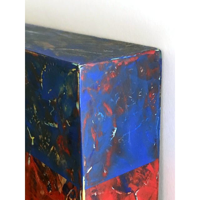 Early 21st Century 2003 "Sketches Series #23" Babette Herschberger Acrylic Painting on Wood Block For Sale - Image 5 of 8