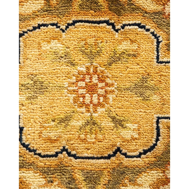 Traditional Eclectic, One-of-a-Kind Hand-Knotted Area Rug in Green, 9' 1" x 12' 2" For Sale - Image 3 of 8