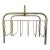 Vintage Brass Magazine Rack | Hollywood Regency Tubular Metal Newspaper Holder For Sale
