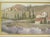 Arts & Crafts Landscape Painting by C. Robinson ~ "Lavender" For Sale - Image 3 of 4