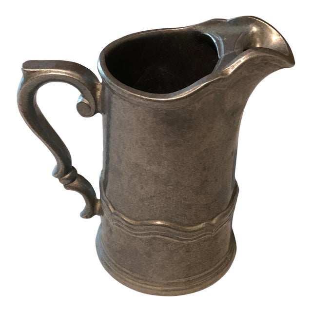 1980s Wilton Large Pewter Pitcher For Sale