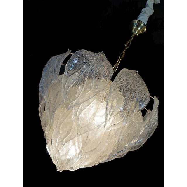 Mid-Century Modern Large Murano Glass Ceiling Lamp from Mazzega, 1960s For Sale - Image 3 of 7