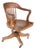 Early 20th Century Oak Bank of England Jury Style Swivel Desk Chair For Sale