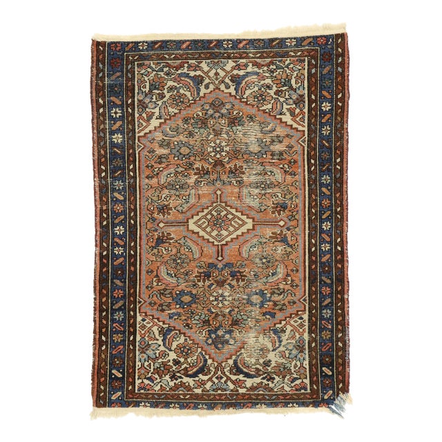 Antique Persian Hamadan Rug - 02'06 X 03'07 For Sale