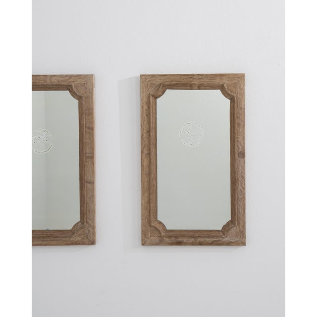 Circa 1900 French Pair of Oak Wall Mirrors For Sale In Greensboro - Image 6 of 11
