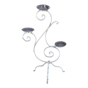 Antique Victorian Wrought Iron Outdoor Garden Plant Stand