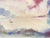 Abstract harbor with sailboats by Virginia artist Arthur Sembler (1911/12-1979). Watercolor on artist board, signed lower...