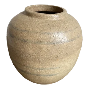 Late 19th Century Salt Glaze Primitive Vase