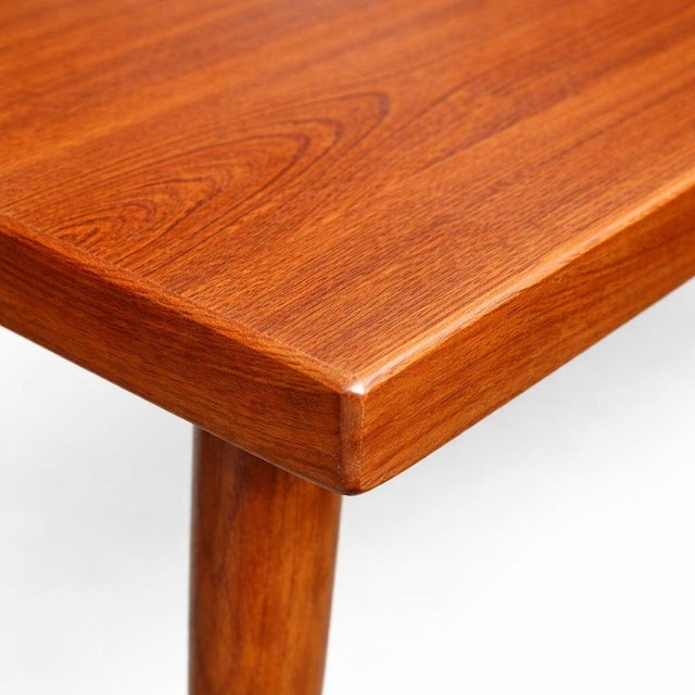 Danish Teak Low Coffee Table with Detachable Legs, 1960s For Sale - Image 4 of 5