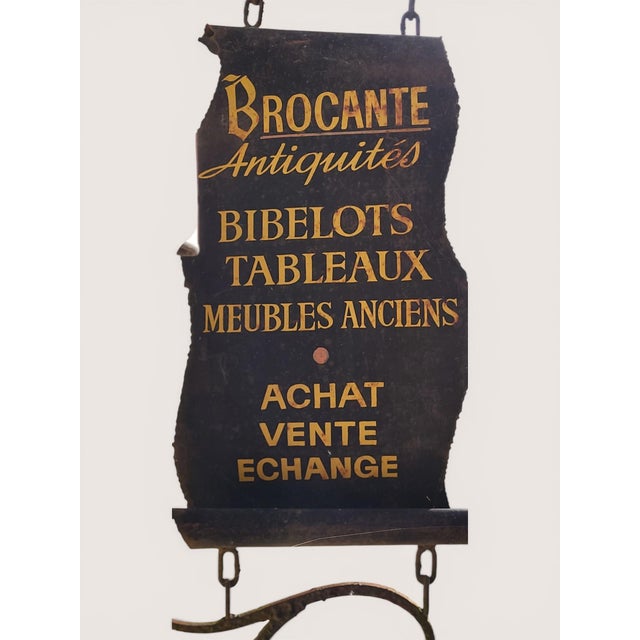 Vintage Dealer Iron Sign, 1930s For Sale - Image 4 of 5