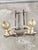 Mid 19th Century Antique English 19th Century Brass Andirons - A Pair For Sale - Image 5 of 11