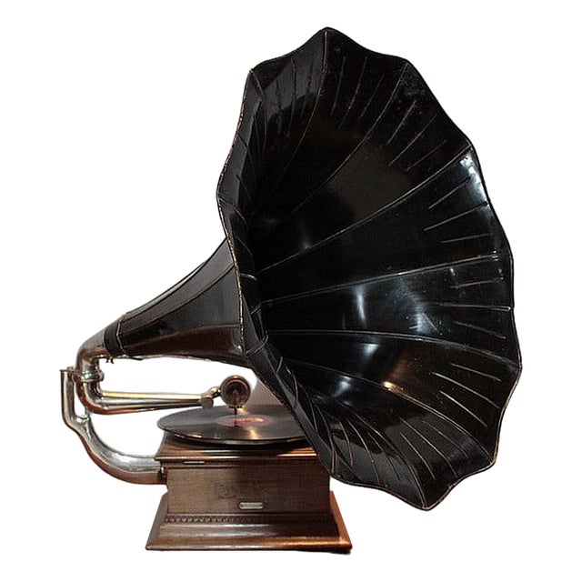 20th Century Horn Gramophone For Sale