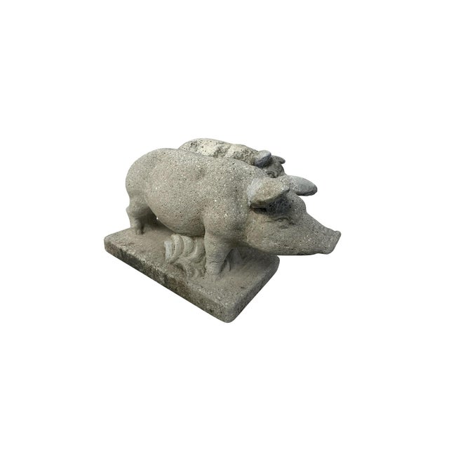 Petite Stone Pigs - A Pair For Sale - Image 4 of 18
