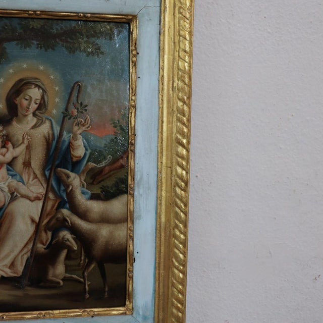 Raphael Fogliardi, Mary the Shepherdess, 1795, Oil Painting on Canvas For Sale - Image 7 of 15