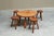 Mid-Century Modern Coffee Table and Stools in Oak, 1940s, Set of 5 For Sale - Image 12 of 13