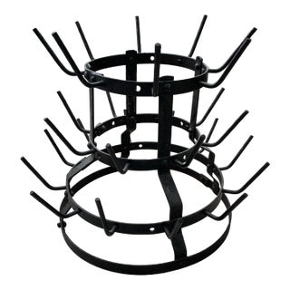 Antique French Bottle Drying Rack For Sale
