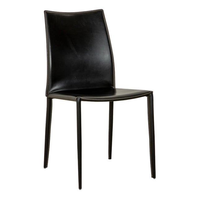 Linda Chair in Leather by Bontempi For Sale