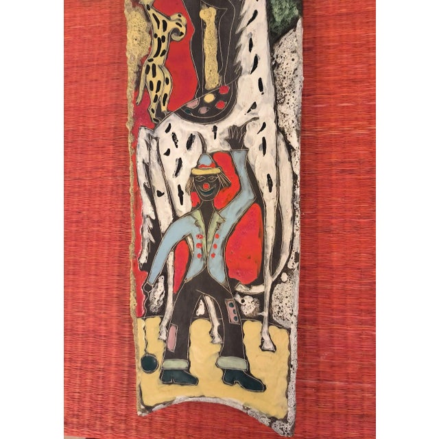 1950s Decorative Wall Plate Il Circo from Deruta, Italy, 1950s For Sale - Image 5 of 8