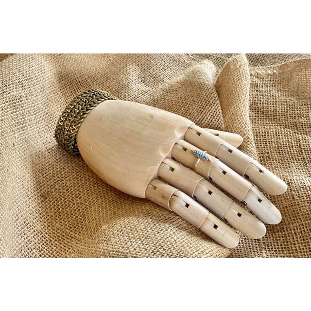 1960s Wide Brass Link Bracelet (Mexico) For Sale - Image 5 of 12