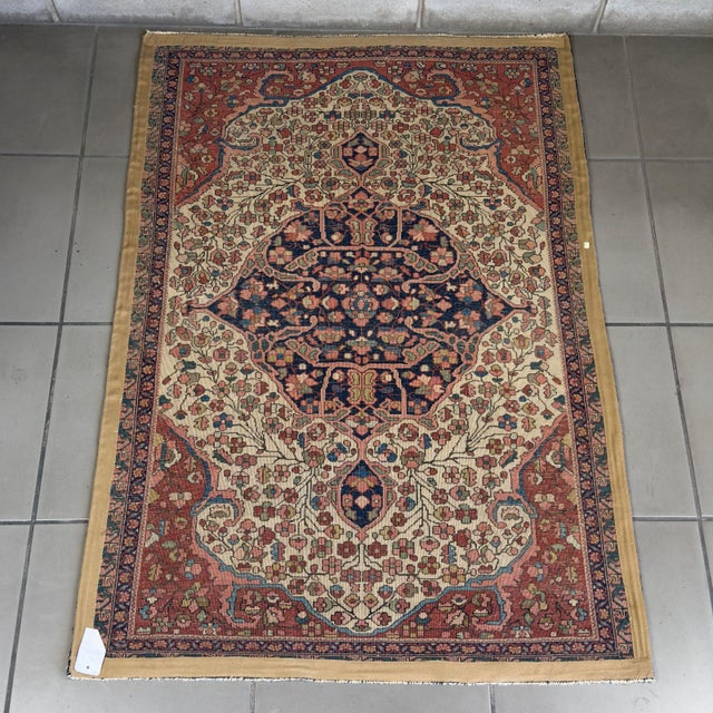 Sarouk Floral Medallion Rug by Ignoto for Ignoto For Sale - Image 3 of 11
