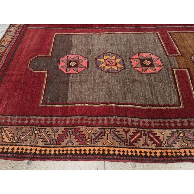 Mid 20th Century Galerie Shabab Collection Mid-20th Century Turkish Anatolian Room Size Rug For Sale - Image 5 of 8