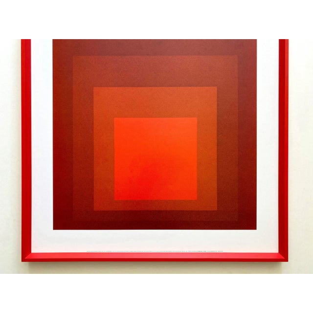 Mid-Century Modern Josef Albers Foundation Lithograph Print Framed Mid Century Modernist Poster " Homage to the Square : Mma-2 " 1970 For Sale - Image 3 of 12