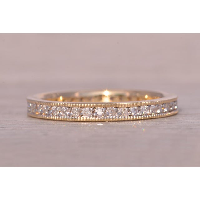 Contemporary The Bandido: Signed Natural Diamond Eternity Band in Yellow Gold For Sale - Image 3 of 9