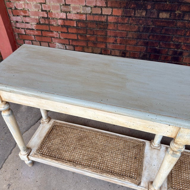 Late 20th Century Swedish Gustavian Style Draper's Table — Newly Painted For Sale - Image 16 of 17