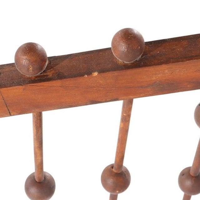 Pair of Antique Walnut Stick & Ball Sunburst Architectural Corbels C1900 For Sale - Image 10 of 10