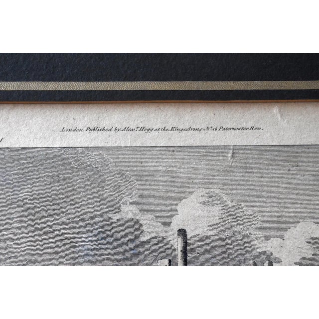 Mid 18th Century Antique 1754 Engraving of a British Castle For Sale - Image 5 of 8