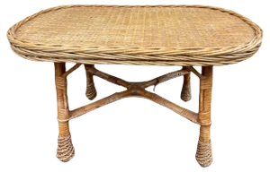 Rattan Coffee Table, 1960s
