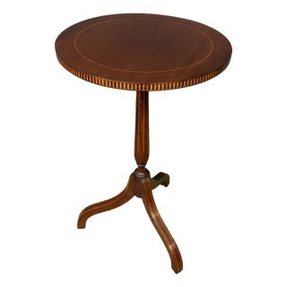Edwardian Inlaid Mahogany Wine Table, 1900 For Sale