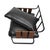 Black Leather Strap Easy Chair For Sale - Image 8 of 9