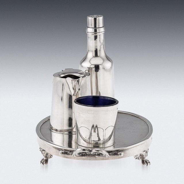 20th Century English Silver Novelty Condiment Set from W.H Haseler, 1929, Set of 4 For Sale - Image 11 of 16