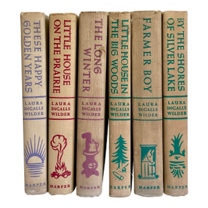 1953 Set of Six Laura Ingalls Wilder Clothbound Harper Editions