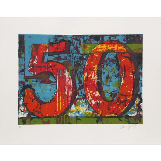 1990s Aaron Fink - 50 Lithograph For Sale - Image 4 of 4