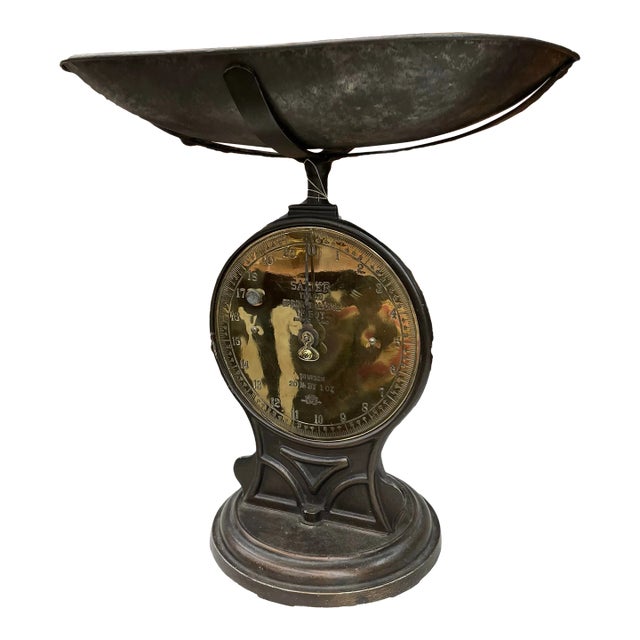 Large Antique English Salter Scale For Sale