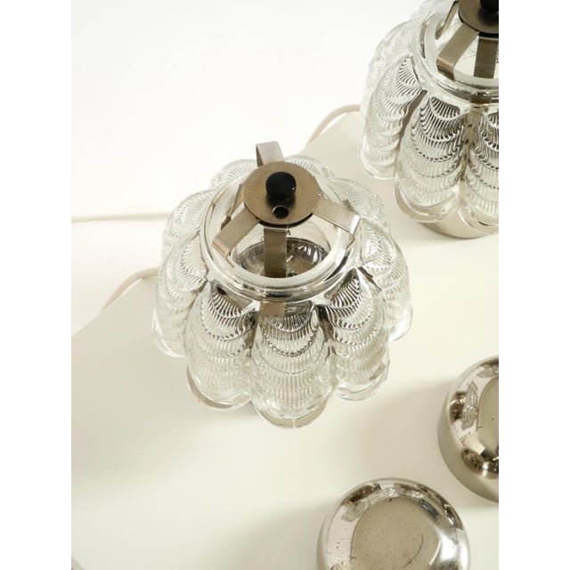 Large Metal and Glass Table Lamps from Veb Narva Leuchtenbau, 1960s, Set of 2 For Sale - Image 17 of 18