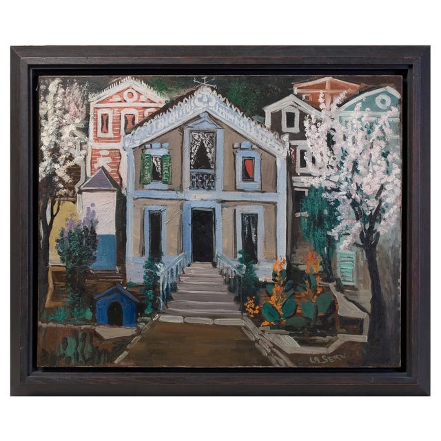 Ismael De La Serna, The House, Oil Painting, 1929 For Sale