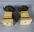 Pair of Charles X period cups in Siena yellow marble Siena yellow marble base surmounted by antique-style bronze cups with...