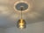 Mid-century gilded pendant light by ecor, model 52 276, design in the manner of jacobsson, featuring a flattened light...