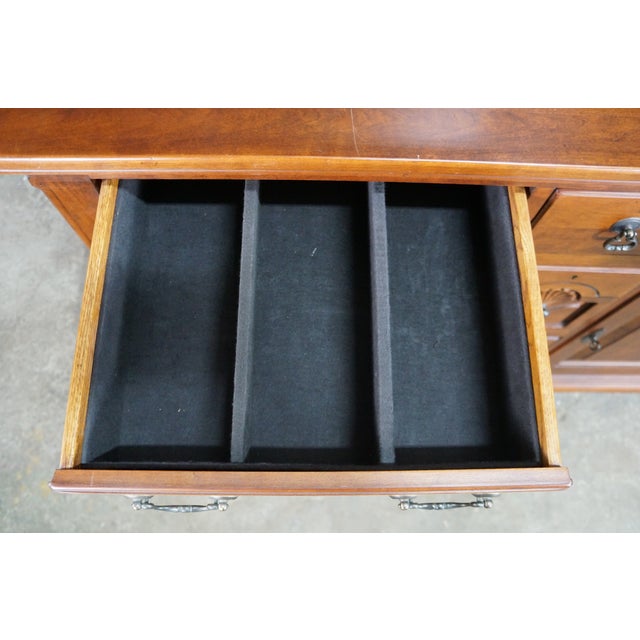 Late 20th Century Lexington Bob Timberlake Cherry Step Back Display Cabinet Buffet Hutch Bookcase For Sale - Image 14 of 18