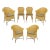 A Set of Six Lloyd Loom Wicker Dining Chairs For Sale