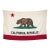 Oversize Genuine Vintage Cotton California Republic Bear Flag For Sale