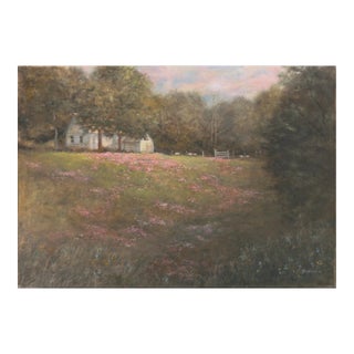 'Springtime in the Country' by Grace Hedlund, Oil Landscape, New York, Cortland Art Association For Sale